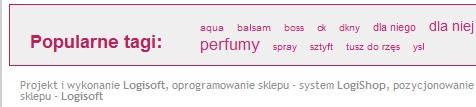 Tagi w perfumerii Promesse.pl